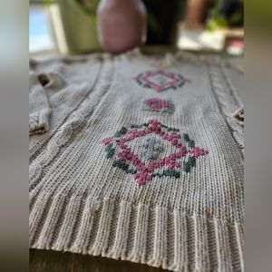 VTG cottage core sweater